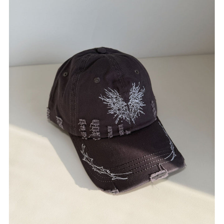 Kvinners Slitt Grafisk Snapback Caps Skanto