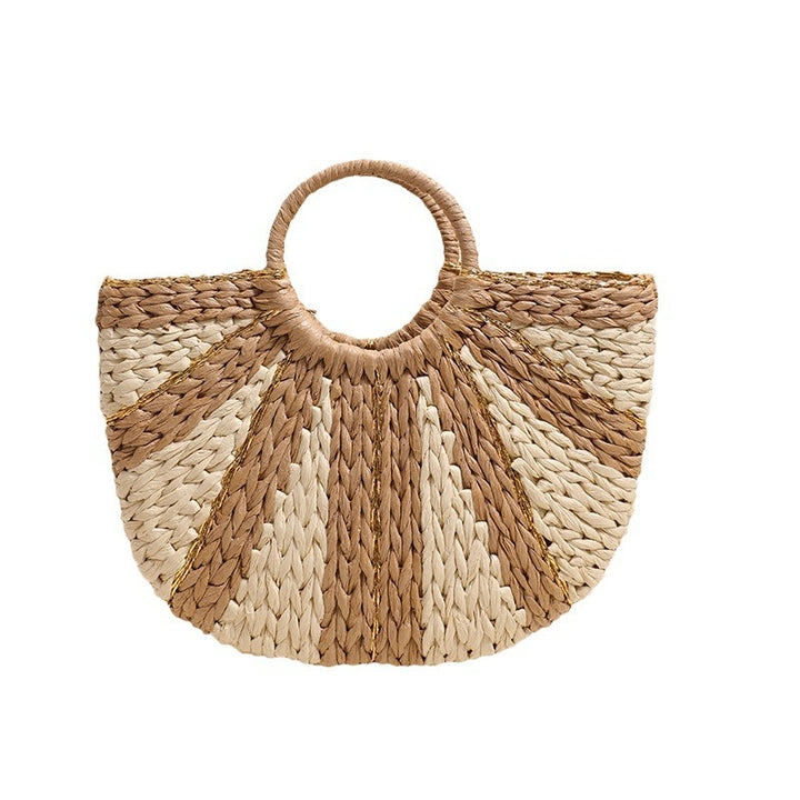 Trendy tote bag in modern wave pattern Skanto