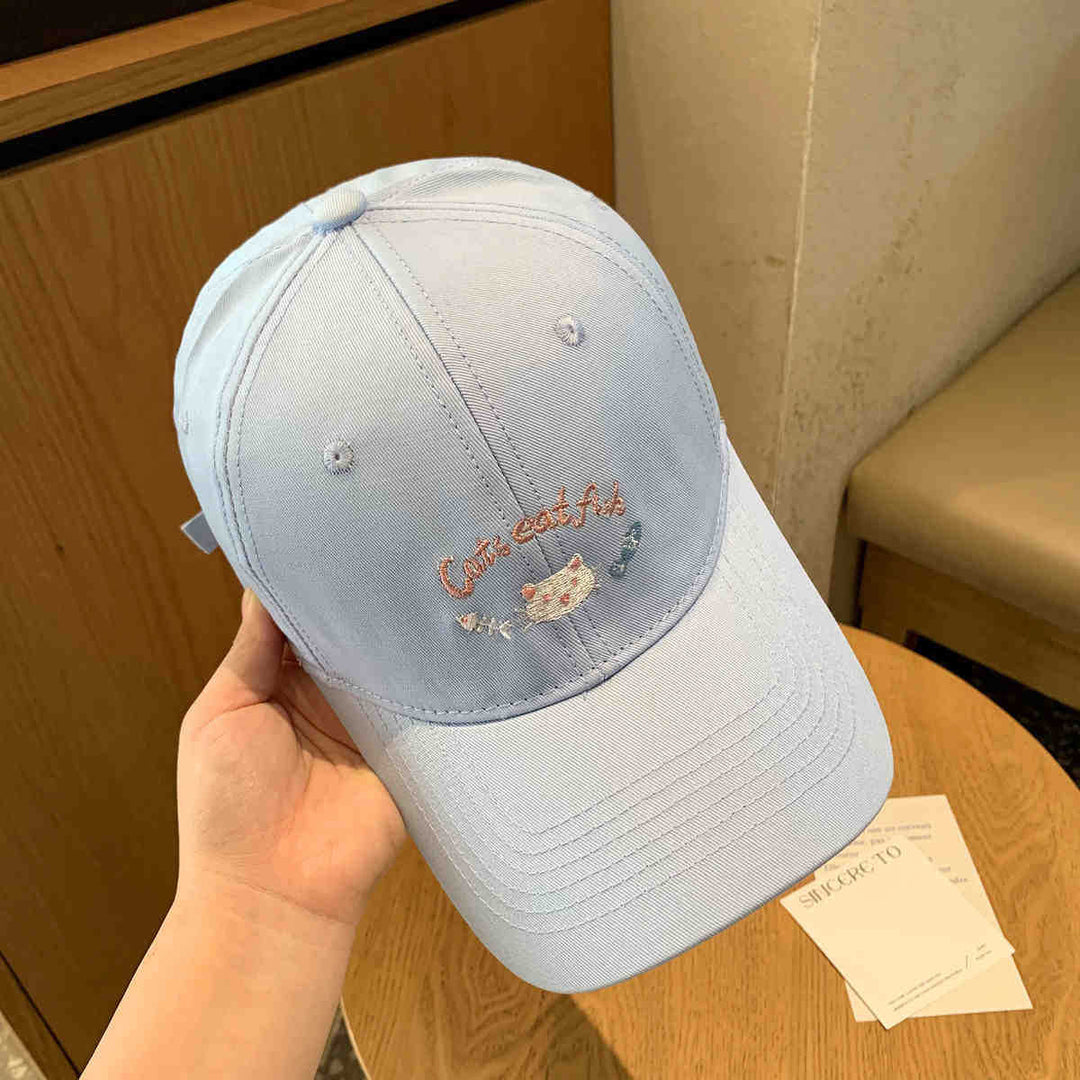Kvinnebrodert katt-tema baseball cap Skanto