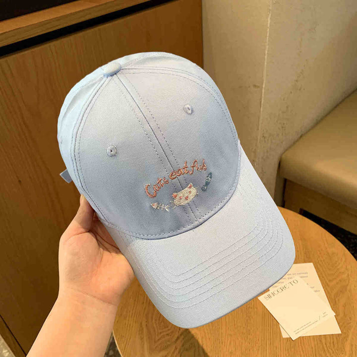 Kvinnebrodert katt-tema baseball cap Skanto