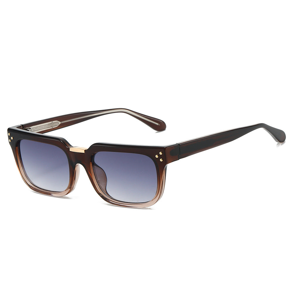 Dame oversized kvadratisk solbrille med luksuriøse aksenter Skanto