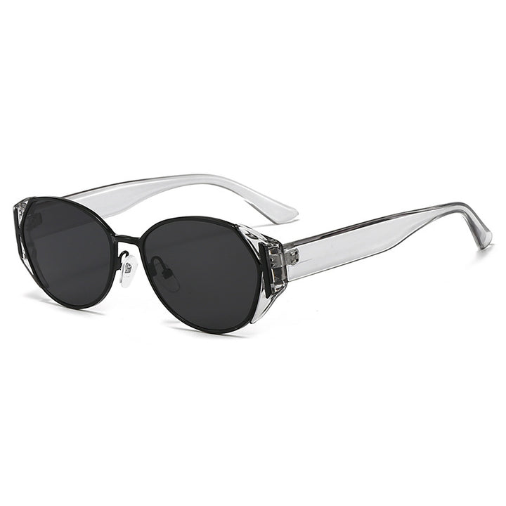 Dame moteriktig solbrille med markant ramme Skanto