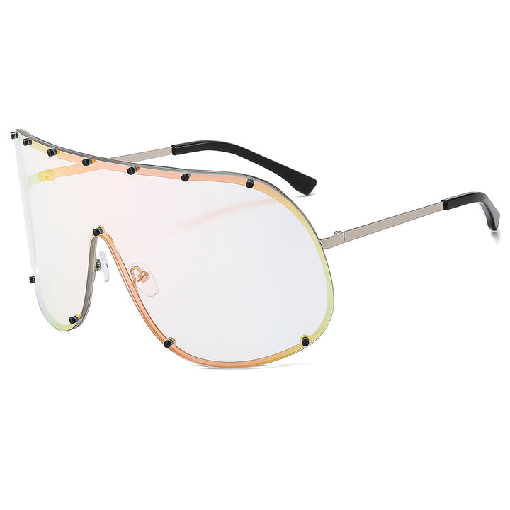 Women's futuristic sunglasses with large frame and innovative design Skanto