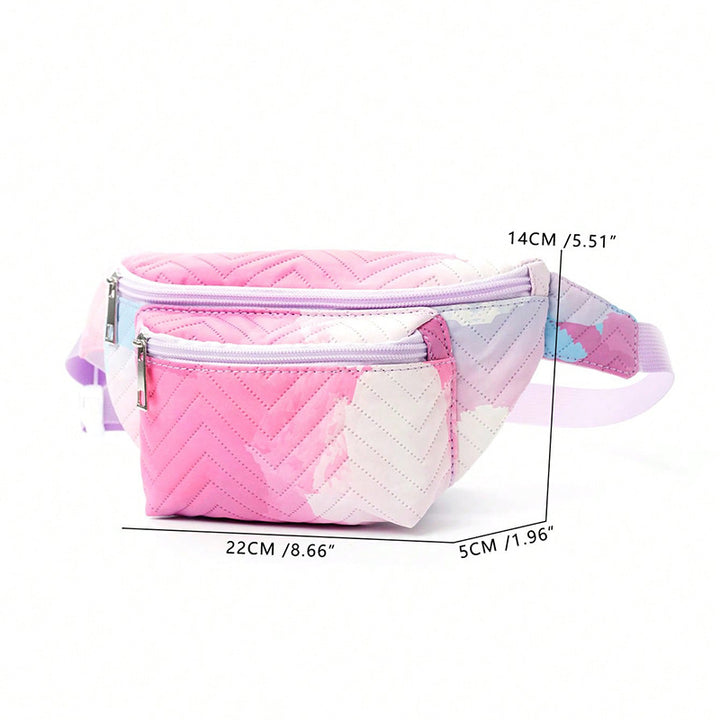 Belt bag med hjerteformet design og flere rom Skanto