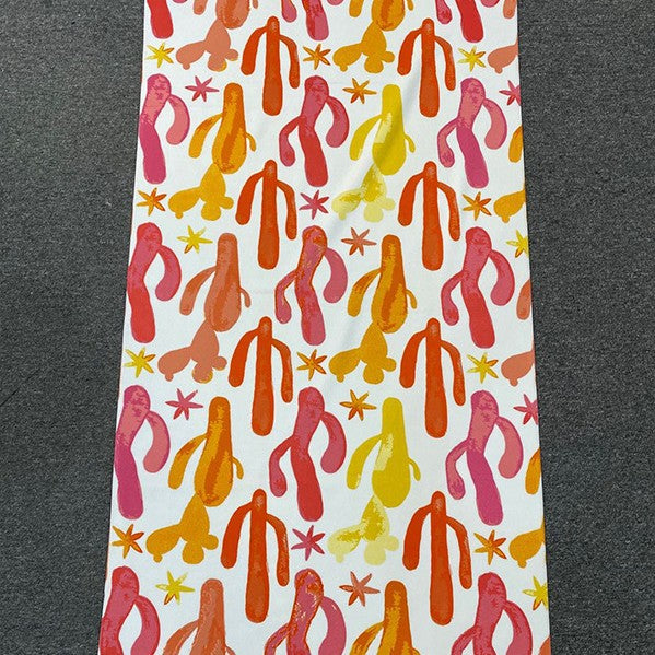 Strandhåndkle med tropisk flamingo-design Skanto