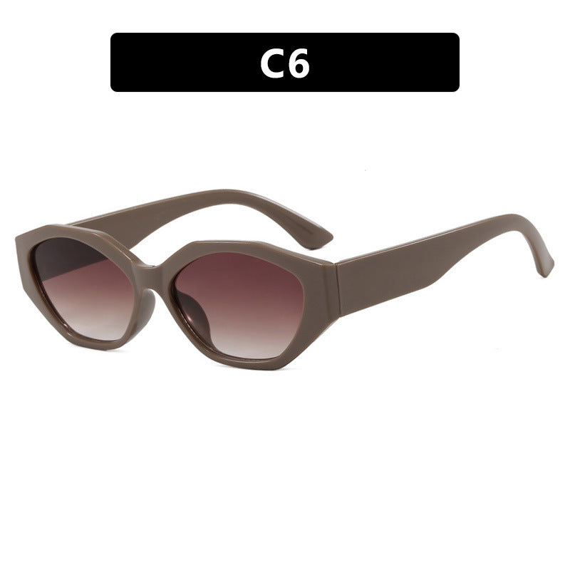 Women's stylish sunglasses in modern geometric design with protective UV filter Skanto