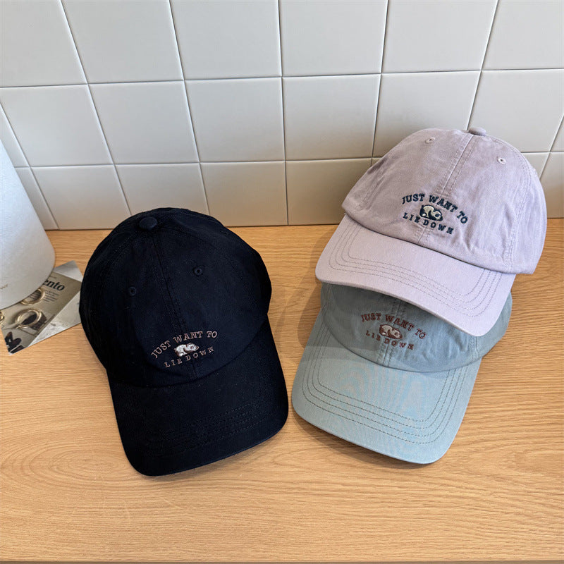 Kvinnenes Casual Brodert Justerbar Baseball Caps Skanto