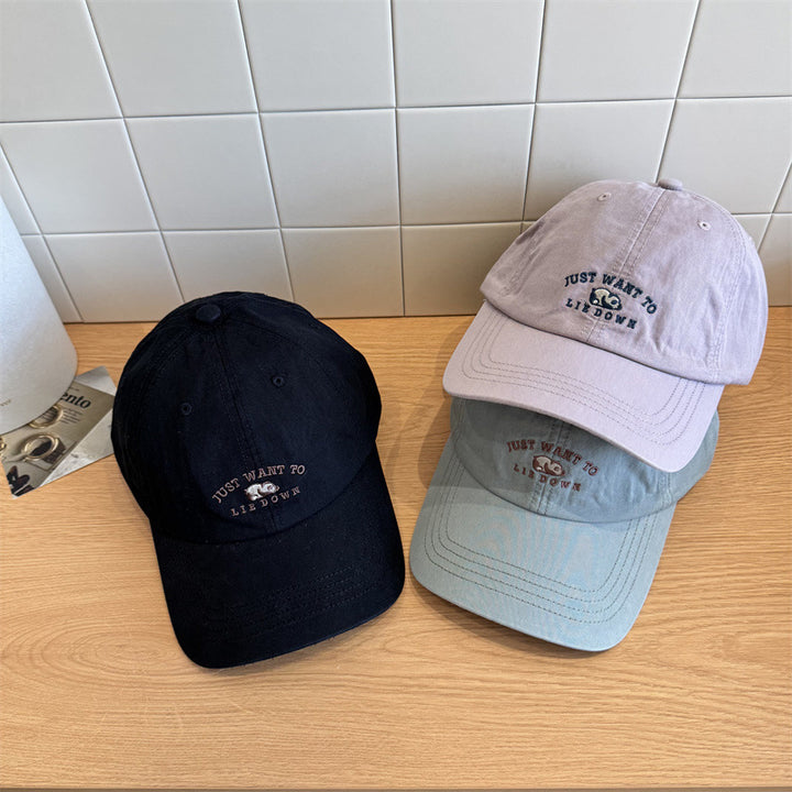 Kvinnenes Casual Brodert Justerbar Baseball Caps Skanto
