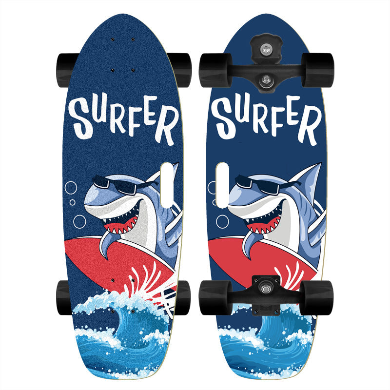Skateboard med tilpasset tegneserie-design Skanto