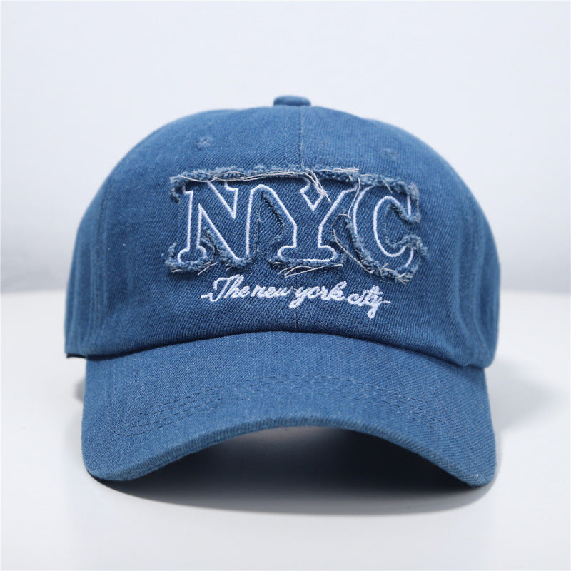 Kvinne Slitt Denim Baseball Caps Skanto 1784084140