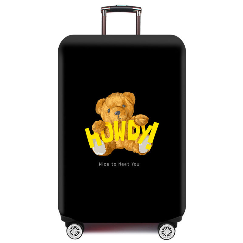 Cartoon Bear Design Hard Shell Luggage Skanto