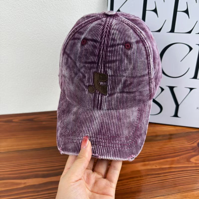 Kvinnenes fløyels teksturerte baseball cap Skanto