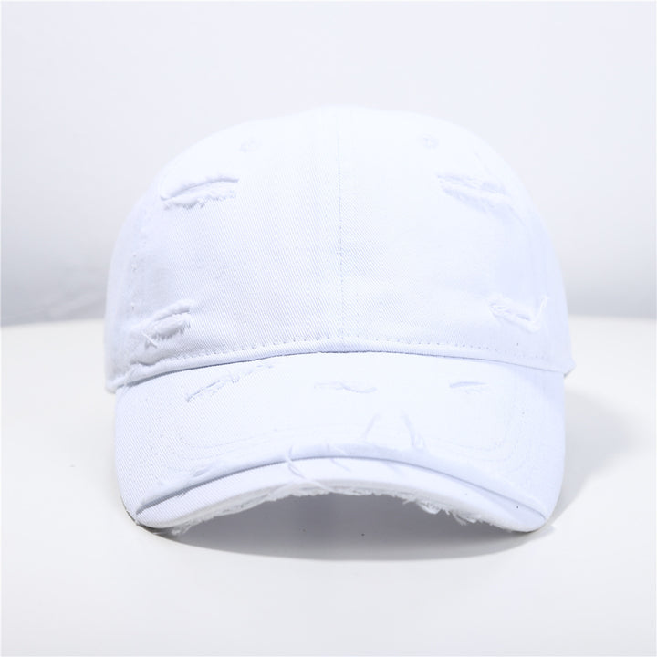 Menns Slitt Klassisk Bomull Baseball Cap Skanto