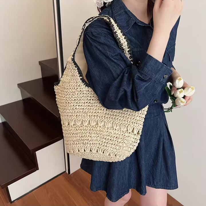 Makramee Strandveske I Den Elegante Boho-Stilen Skanto