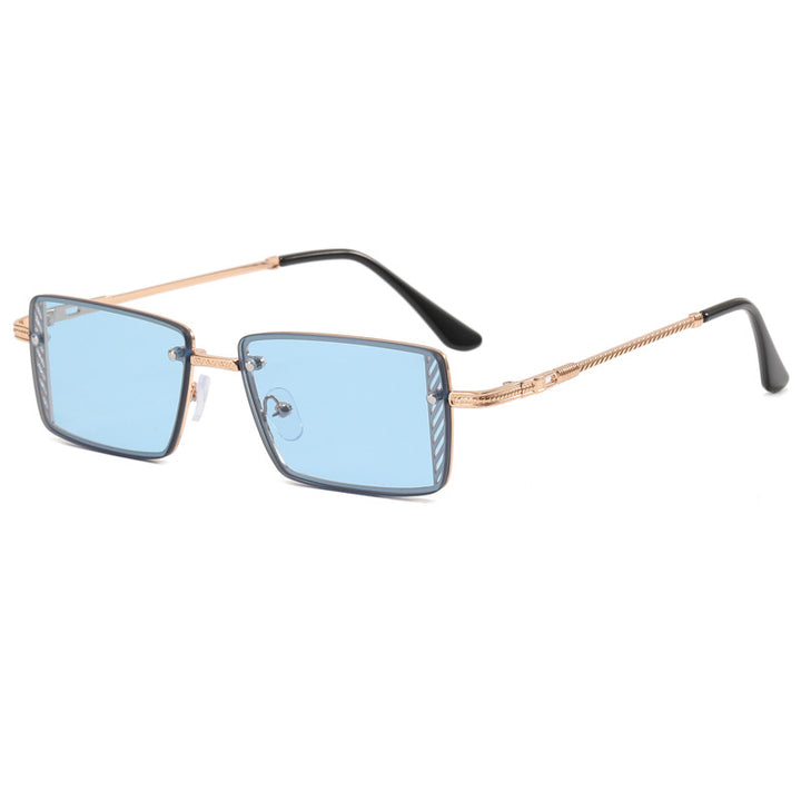 Dame Elegant kvadratisk solbrille med raffinerte rammedetaljer Skanto