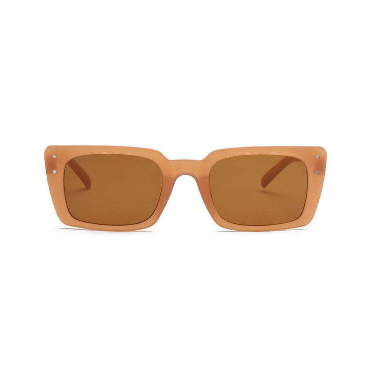 Dame kvadratisk solbrille med dyremønster Skanto