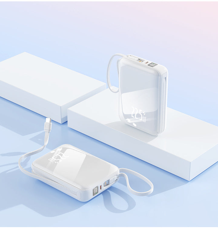 bærbar Powerbank med LED-display og hurtigladefunksjon Skanto