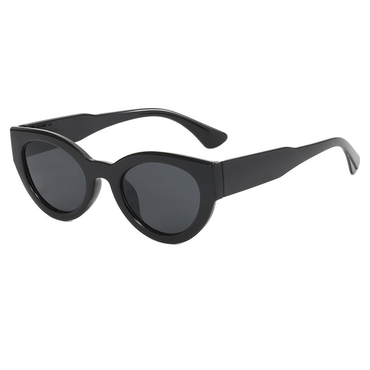 Dame moteriktig firkantet solbrille med speilende glass Skanto