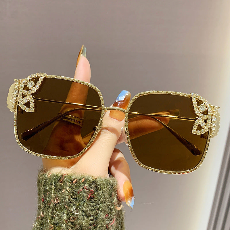 Women's extravagant glasses with sparkling details Skanto