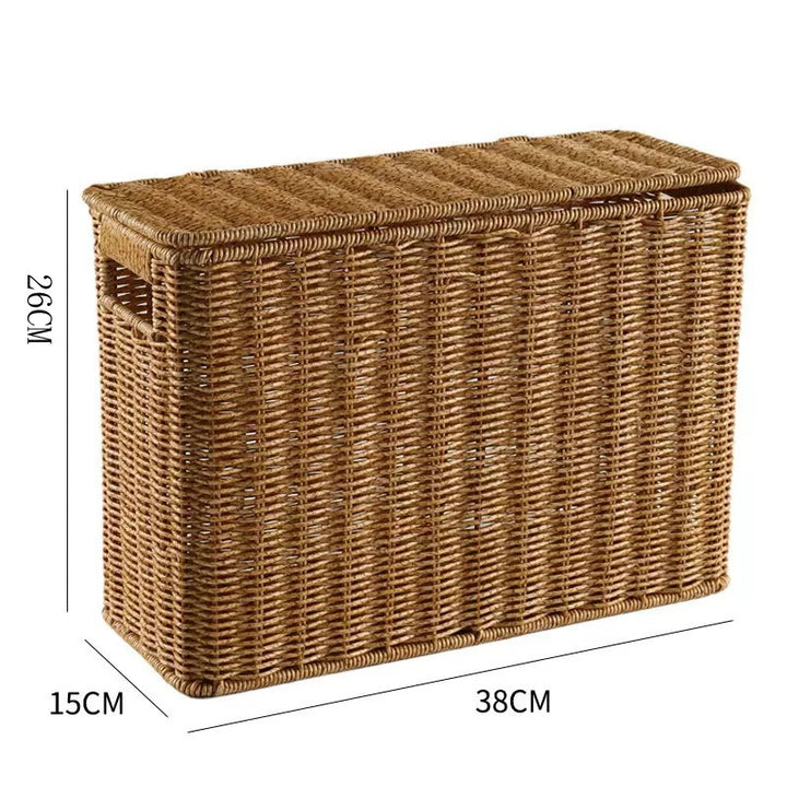 Unisex dekorativ Rattan oppbevaringsboks Skanto