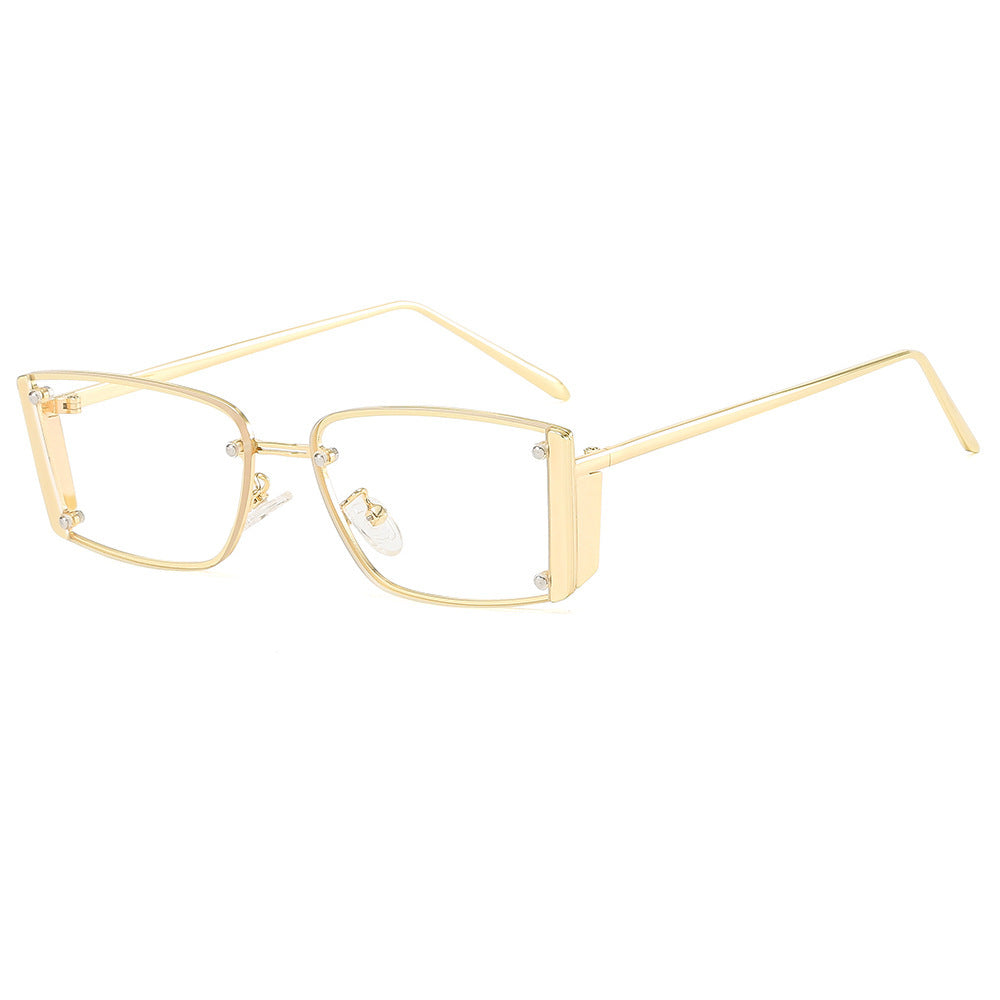 Dame Fashionable solbriller med ekstravagant geometrisk ramme Skanto