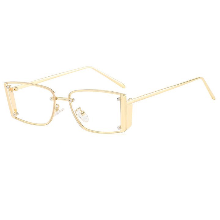 Dame Fashionable solbriller med ekstravagant geometrisk ramme Skanto