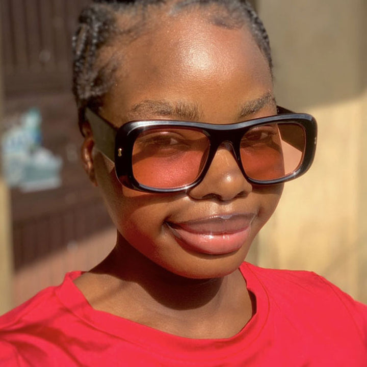 Women's Square Sunglasses with Anti-Reflective Lenses and Modern Frame Construction Skanto