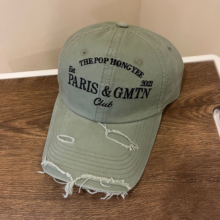 Herre Slitt Bomull Twill Baseball Caps Skanto