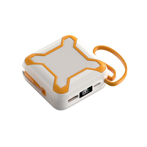 Robust Powerbank med innebygde hurtigladeporter Skanto