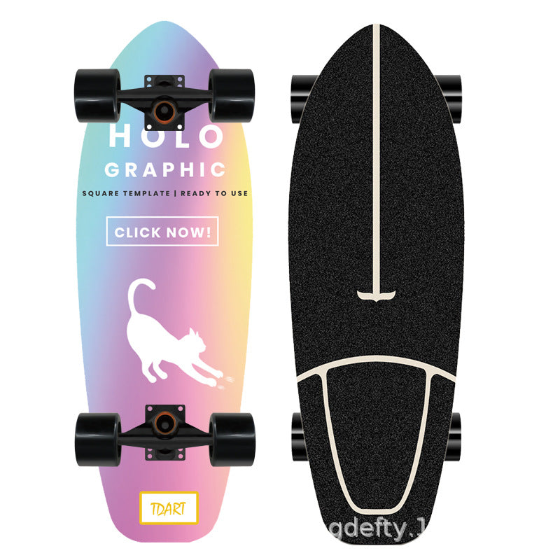 Kunstnerisk Løve Design Skateboard Skanto