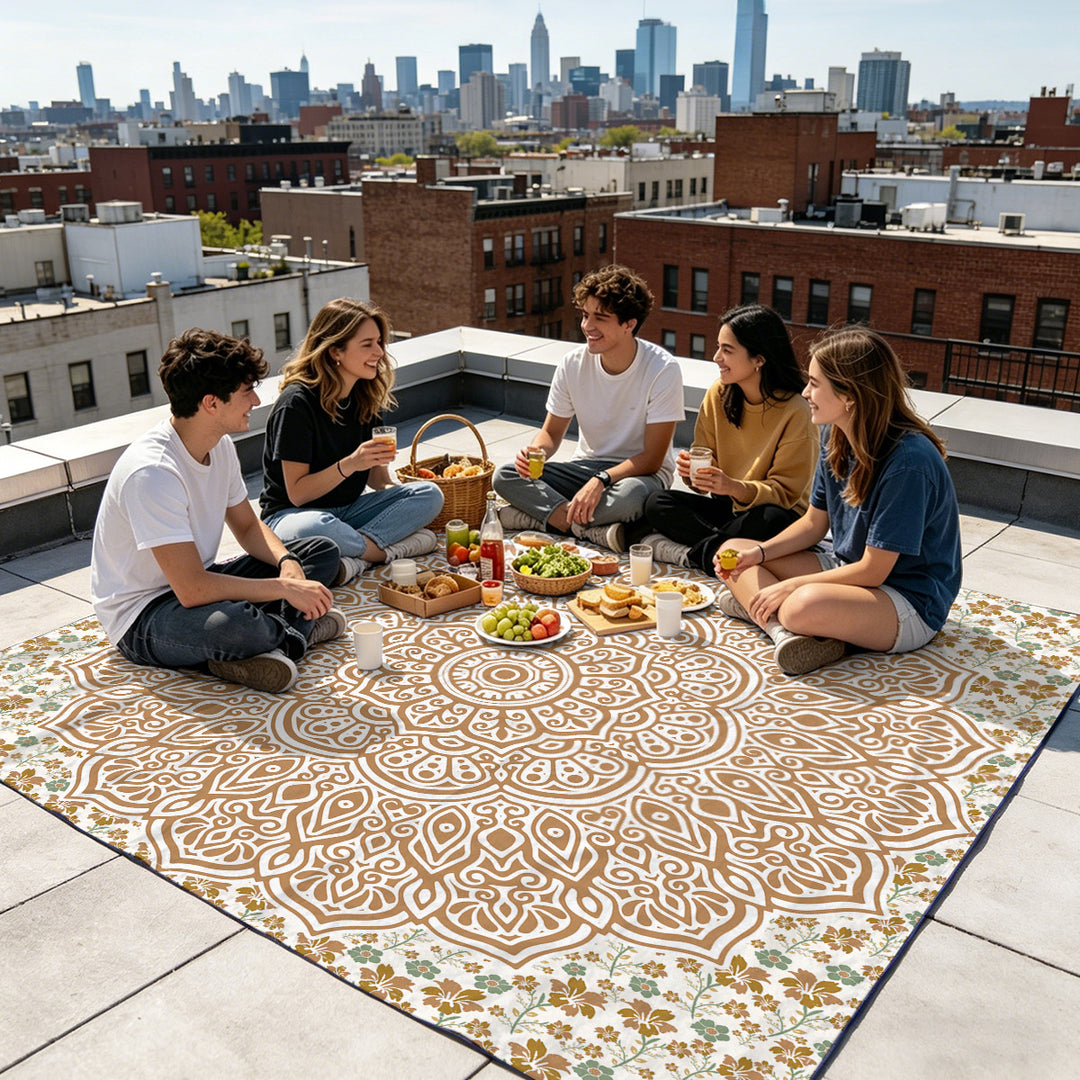 Mandala Design Strandmat Skanto