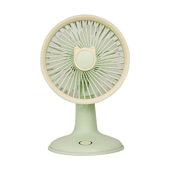 Dame Bærbar Mini-Ventilator i lekent kattemønster Skanto