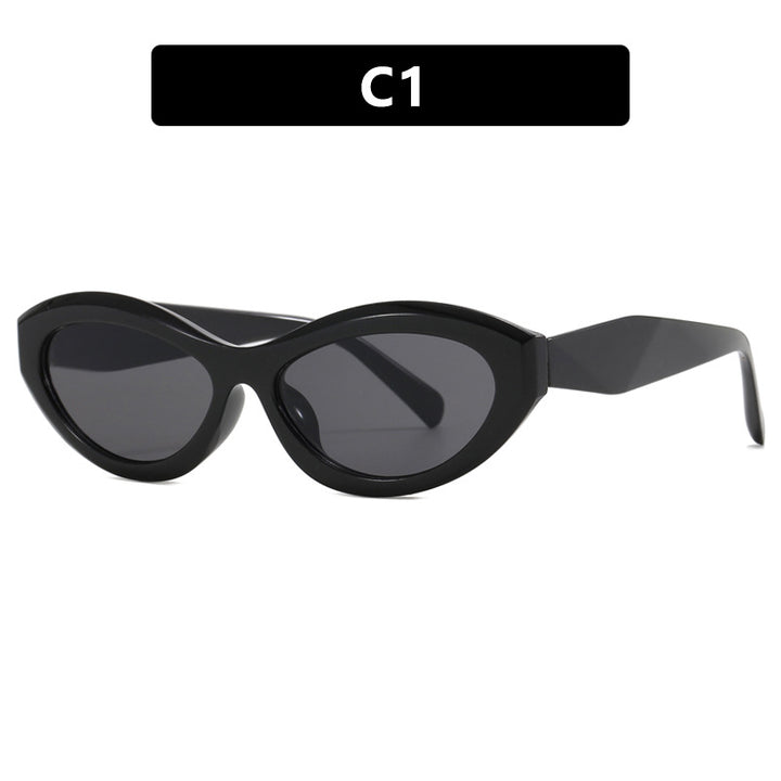 Dame Cat-Eye solbrille med stilig ramme Skanto