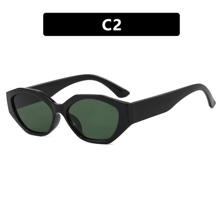 Women's stylish sunglasses in modern geometric design with protective UV filter Skanto