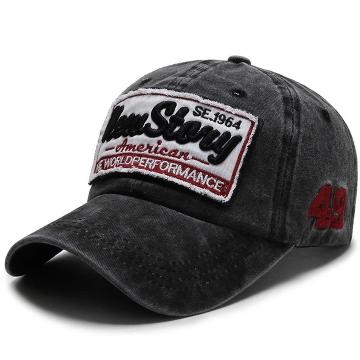 Herre Vintage-inspirert Brodert Casual Caps Skanto