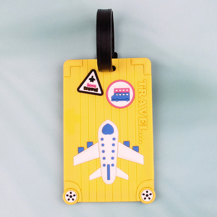 Morsom bagasjelapp med flytematisk design Skanto