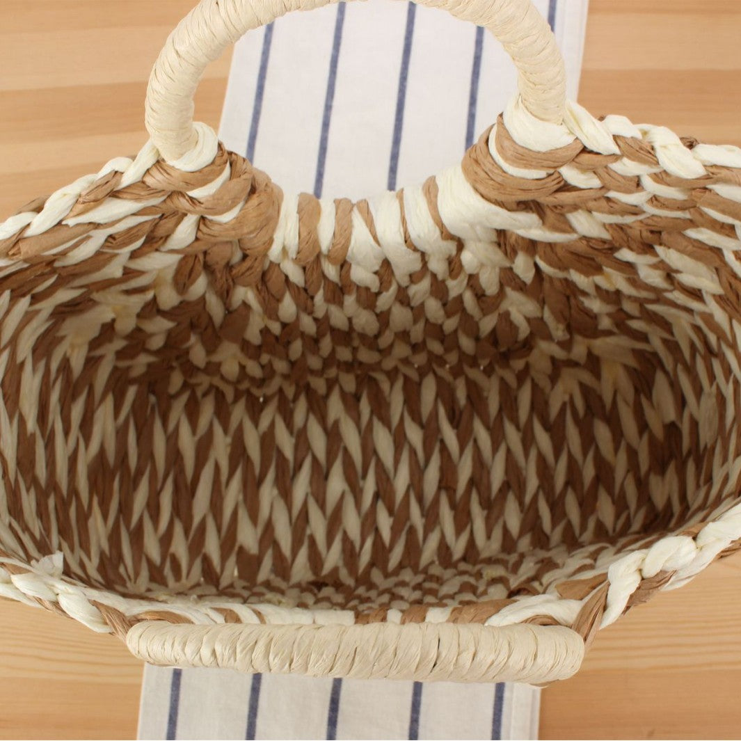 Handbag made of handmade braided materials with modern design Skanto