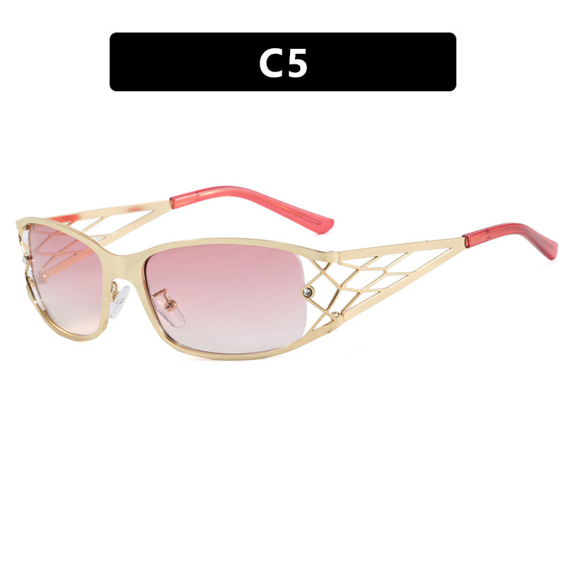 Women's modern sunglasses with structured design and UV protection Skanto