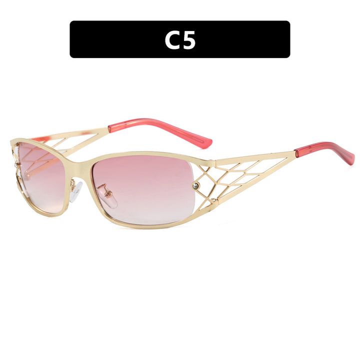 Women's modern sunglasses with structured design and UV protection Skanto