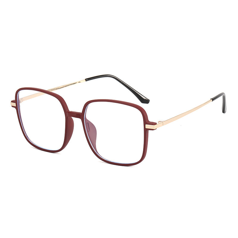 Dame kvadratisk designbrille med filigran metallramme Skanto