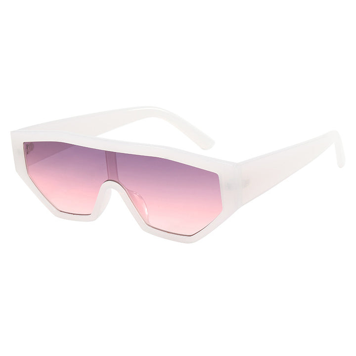 Dame moteriktig solbrille i dyrepels-look Skanto