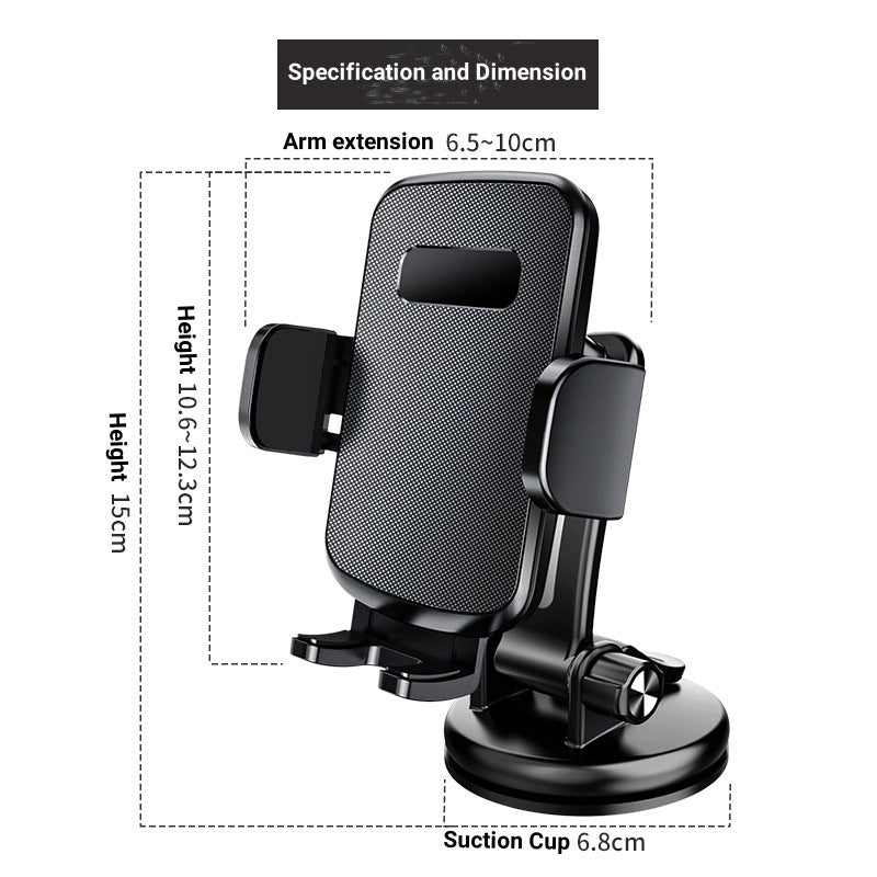 Unisex Bil-Smartphone-holder med 360-graders dreimekanisme Skanto