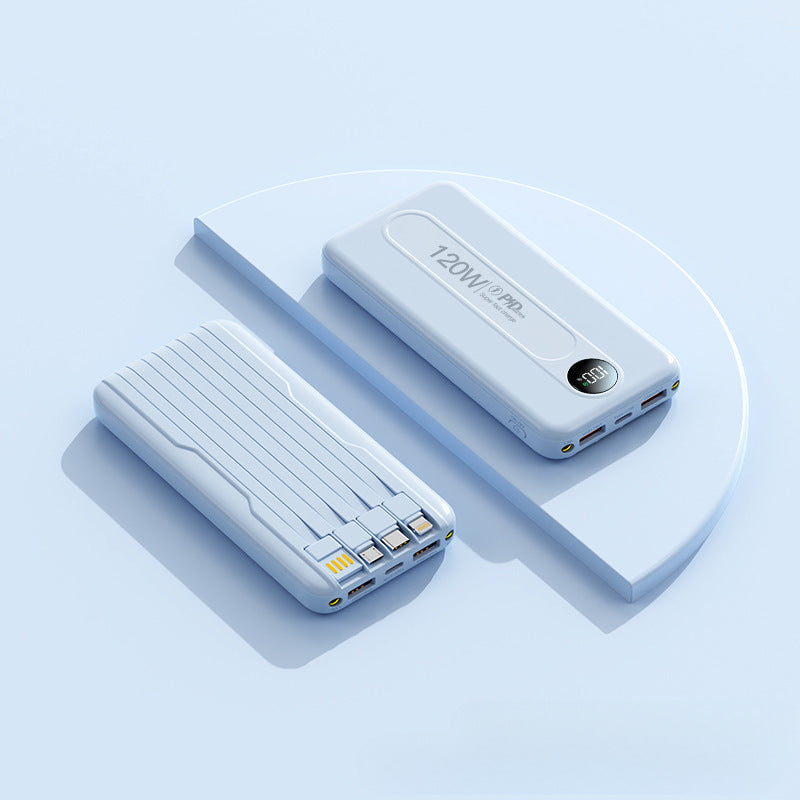 Høyytelses powerbank med digital skjerm og hurtigladingsfunksjon Skanto