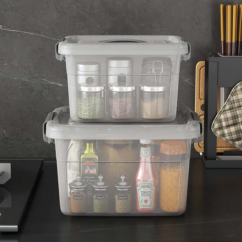 Women's Multifunctional Storage Box with Wheels and Secure Lid Skanto