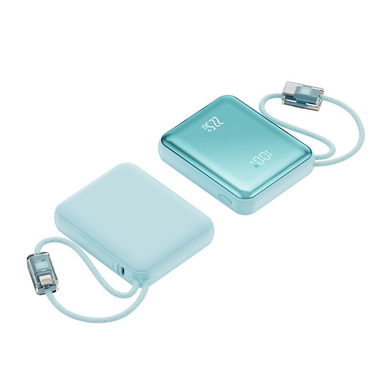 Powerbank med integrert hurtiglading og digital kapasitetsskjerm Skanto