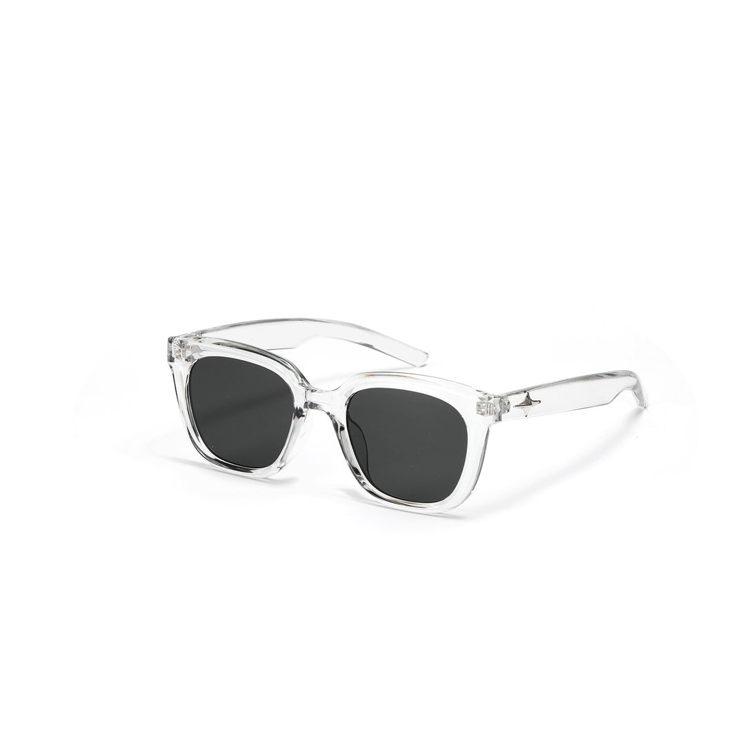 Damer moteriktig transparent solbrille med smal ramme og UV-beskyttelse Skanto