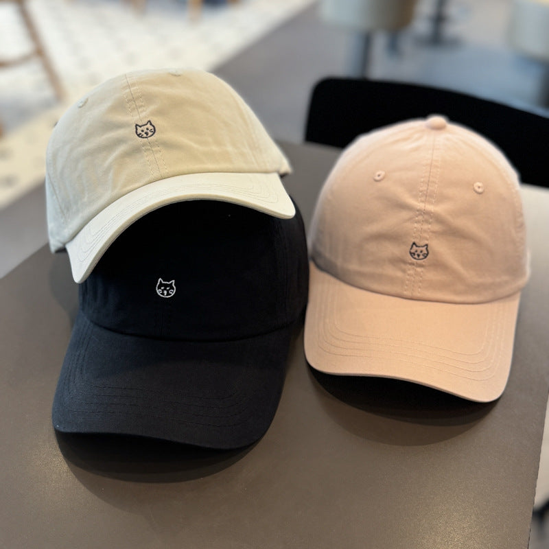 Unisex Søt Katt Brodert Baseball Caps Skanto