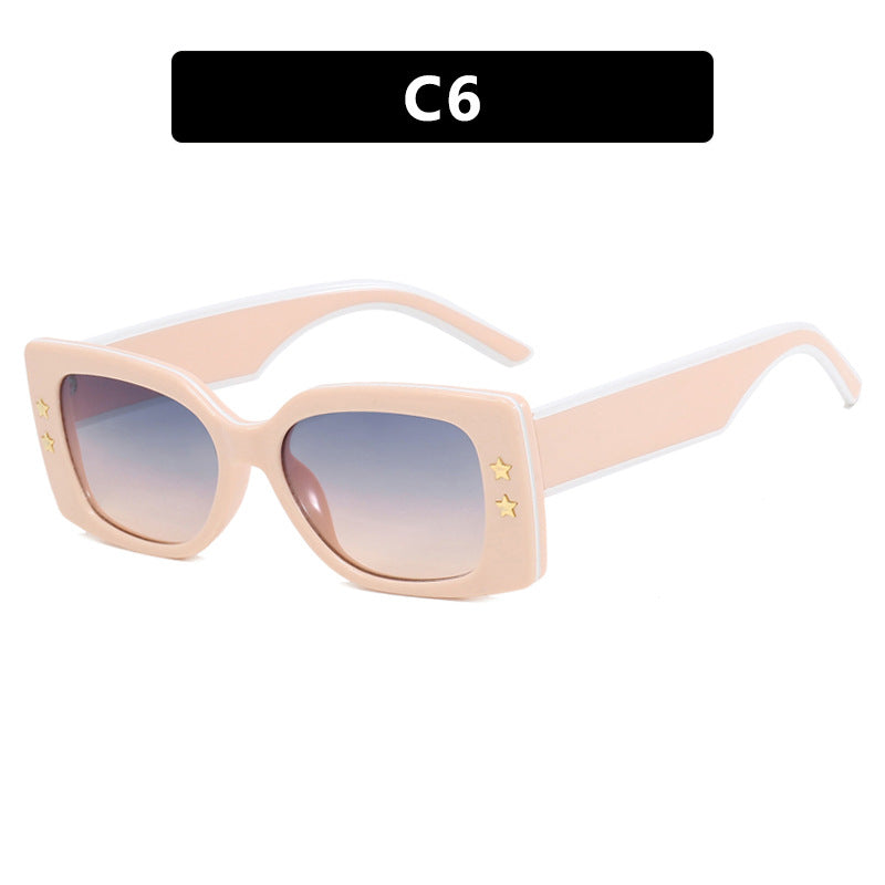 Women's Exclusive Square Sunglasses with Stylish Details Skanto