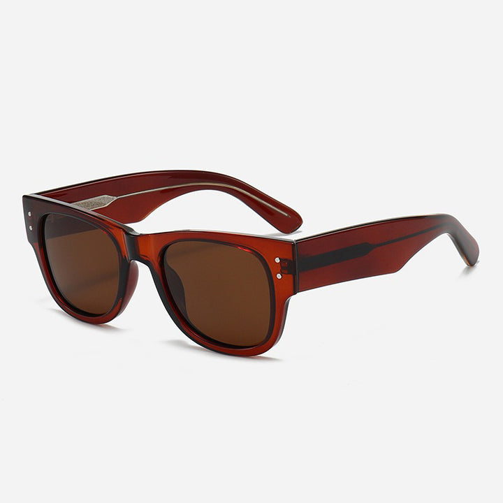 Herre Retro-Inspirert Bred Ramme Solbriller Skanto