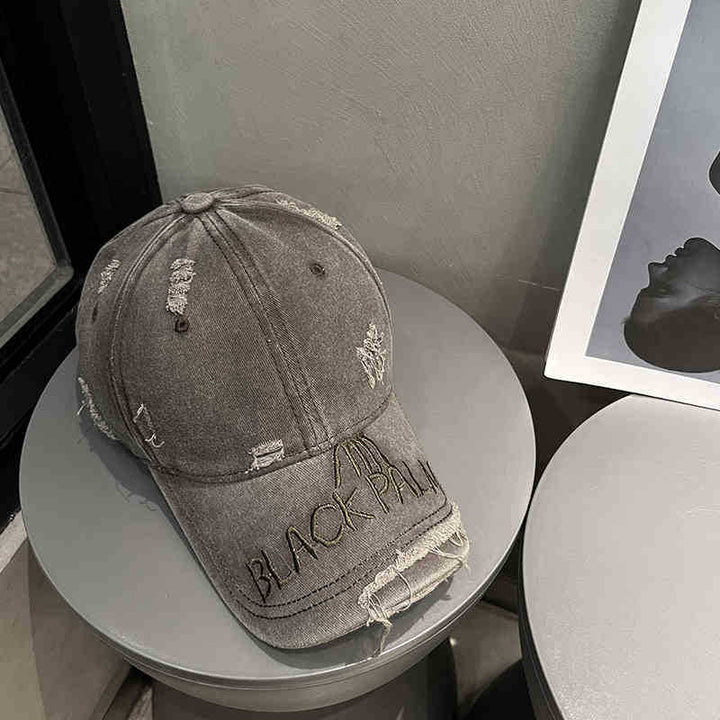 Kvinne Slitt Denim Baseball Caps Skanto 1784188369